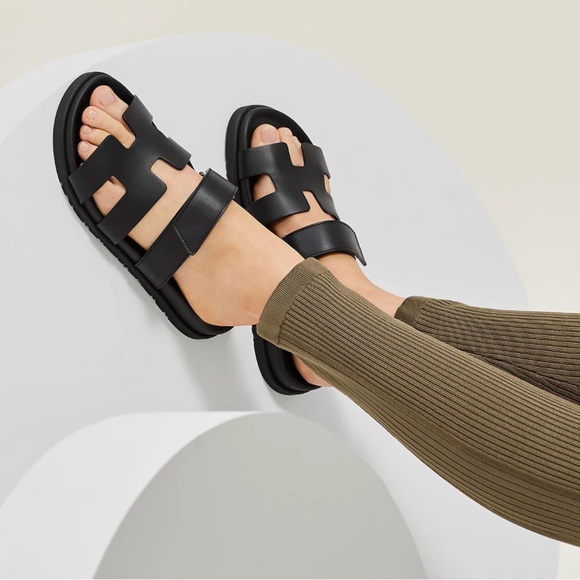 NWT - Authentic- Never Worn- Hermes Chypre Women sandal, noir; Size: … - Picture 4 of 14